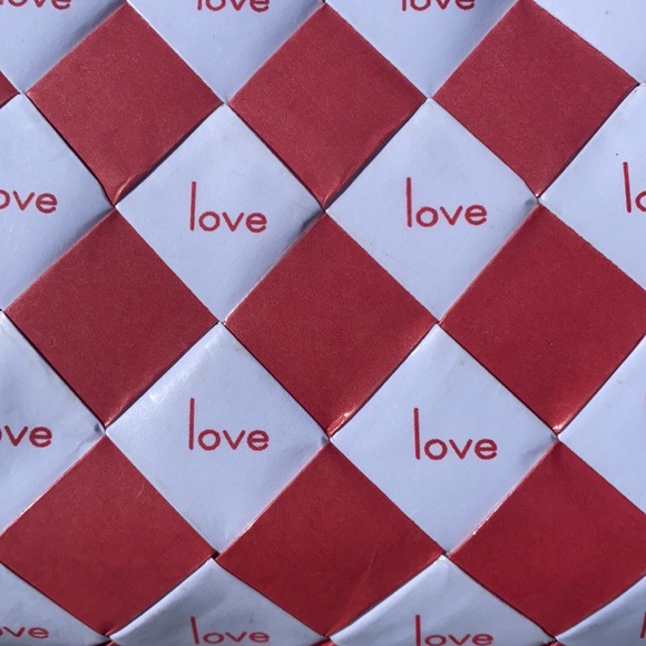 NWT Rebagz Eco Friendly Love Red and White Shoulder Bag - Picture 16 of 16